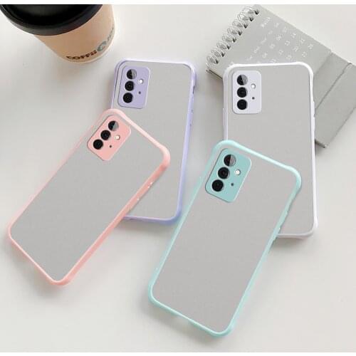 Hard PC Matte Soft TPU Bumper Camara Lens Protective Case for Samsung Galaxy A72 A 72 2021 4G 5G SM A725F A726B Shockproof Coque