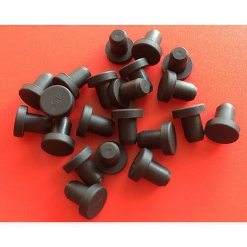 10pcs 2.7mm~14mm Black Silicone Rubber Plug Cap Rubber Stopper Protector High Temperature Resistant Shock Pad Dust Plug