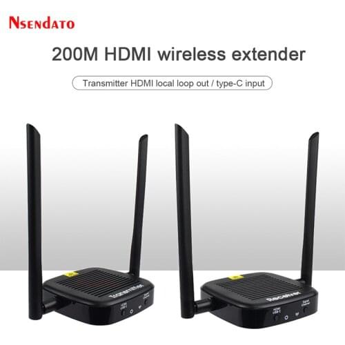 5.8G 200M HDMI Extender Wireless Video Transmitter and Receiver kit 60Hz hdmi Audio Video Extension Switch For Projector Monitor