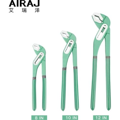 AIRAJ 8/10/12 Inch Water Pump Pliers Quick-release Plumbing Pliers Combination Pliers Plumber Hand Tools