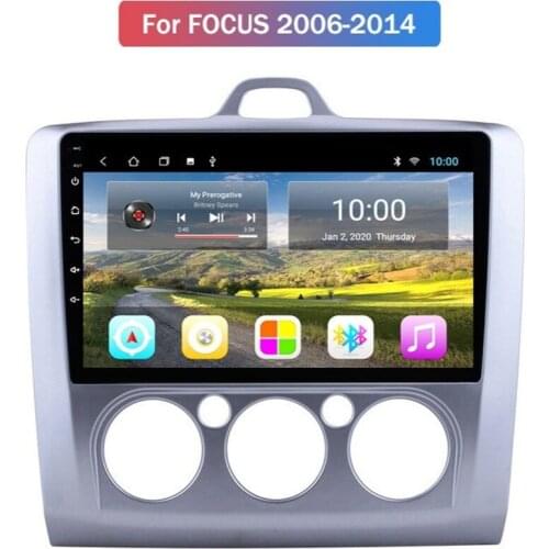 Android 10.0 Octa Core Car GPS Nagavition For FORD FOCUS/MONDEO/S-MAX/CONNECT 2006-2014 Manual A/C Car Radio With Bluetooth Wifi