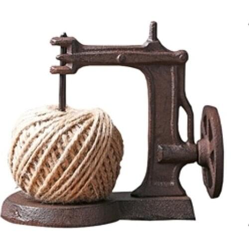 American Country Window Display decorative spikes Retro nostalgic sewing machine iron string figurines decorations for the house