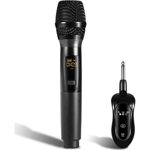 K18A UHF Wireless Handheld Microphone Karaoke KTV Speech Mic with USB Receiver