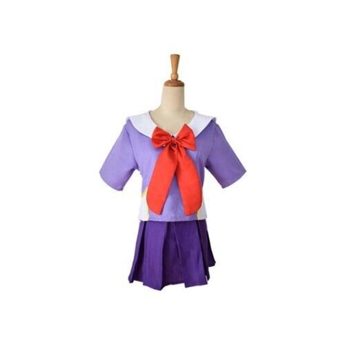 Anime 2nd Mirai Nikki Gasai Yuno Lolita Sailor Cosplay Costume Loli Bow Short Skirt Wig Length 80cm For Women