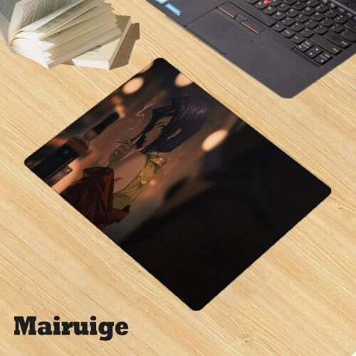 Mairuige Cowboys Purple Hair Girls Gaming Accessories Non-slip Rubber Small Mouse Pad Desk Mat Learning Gaming MousePad Anime