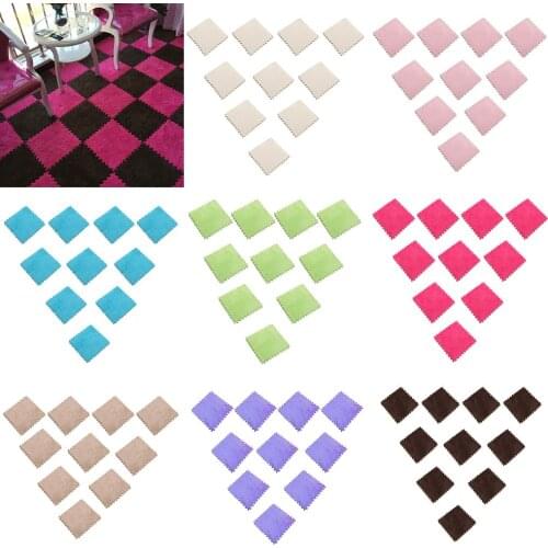 10 Pcs EVA Foam Puzzle Mat Interlocking Tiles Baby Crawling Mat for Home Living Room Hotel