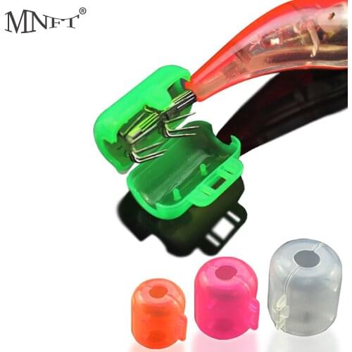 MNFT 12Pcs/Lot Wood Shrimp Hooks Cover Squid Umbrella Hook Hat Box Protector Fishing Tackle