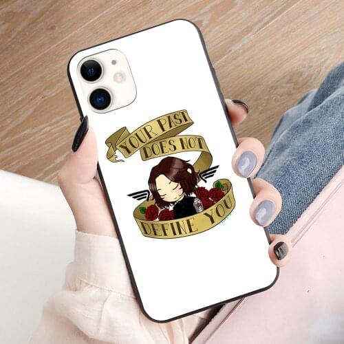 Bucky says forgive yourself soft TPU border phone case for iphone 11PRO 11PROMAX 11 X XS XR XSMAX 6 plus 7 7plus 8 8plus cover