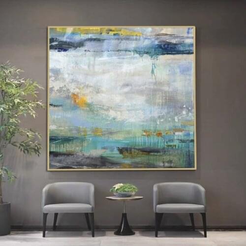 Texture Landscape Wall Art Picture 100% Hand Painted Modern Abstract Oil Painting On Canvas For Living Room Home Decor No Frame