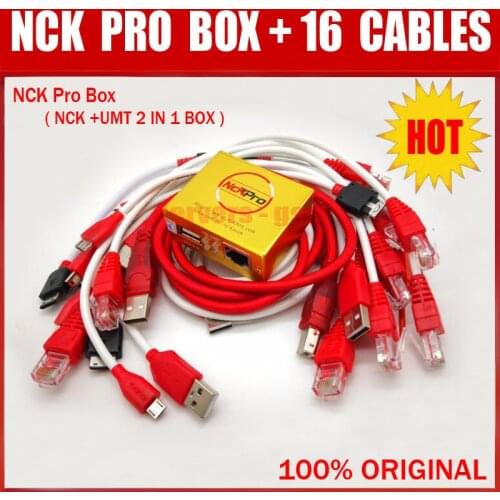 Newest Original NCK PRO BOX / NCK Pro 2 box / nck pro box (support NCK+ UMT 2 in 1)new update ForHuawei +16 Cables