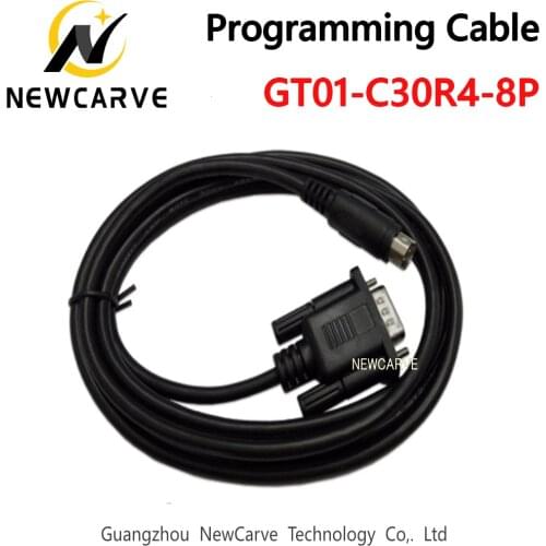 PLC Program Cable GT01-C30R4-8P Communication Between GT11 GT15 GS2110 HMI To FX Series FX1S FX1n FX2n PLC C50R4 C100R4