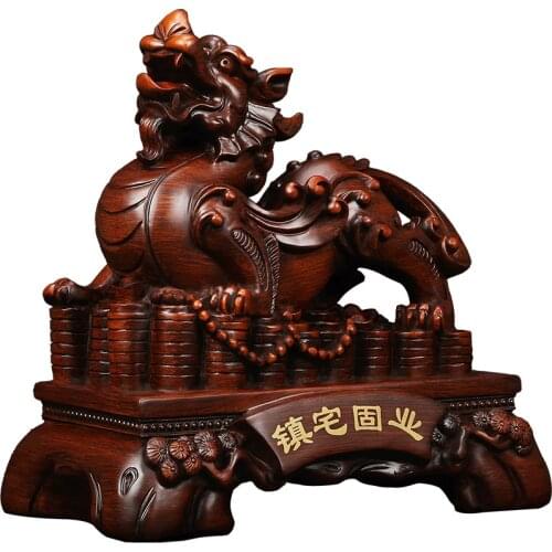 Lucky Pixiu Ornaments Living Room Decor Fengshui Home Decoration Craft Statues Sculptures Craft Figurines Miniature Gift
