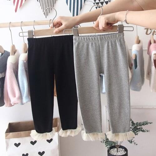 Girl Pants 2021 Girl Pants Children Patchwork Childrens Sweatpants Casual Style Childrens Clothes