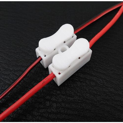 Wire connector 30pcs 2P LED quick connector, spring cable clamp terminal light bar connection spring cable clamp terminal