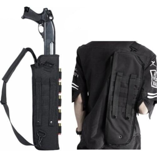 Tactical Shotgun Scabbard Bag Tactical Pistol Grip Short Barrel Shotgun Scabbard Holster Bag Sling Shoulder Rifle Case
