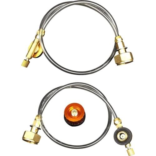 Outdoor Gas Stove Camping Stove Propane Refill Adapter Burner LPG Flat Cylinder Tank Coupler Bottle Adapter Save Accessories