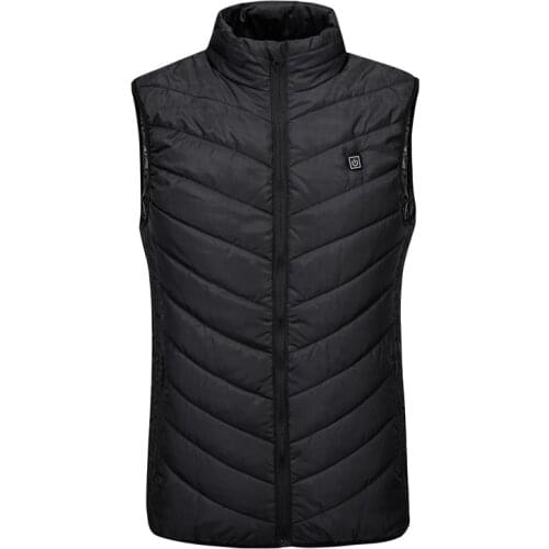 Charging Intelligent Three Gear Nine Zone MenS And WomenS Warm Down Cotton Vest Shoulder Winter Heating Clothes