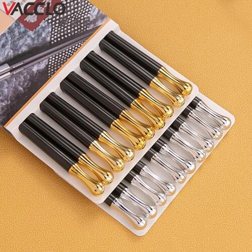 Vacclo 5pairs/lot Japanese Style Pointed Alloy Chopsticks Set Household Non-Slip Non-Deformation Chopsticks Kitchen Tableware