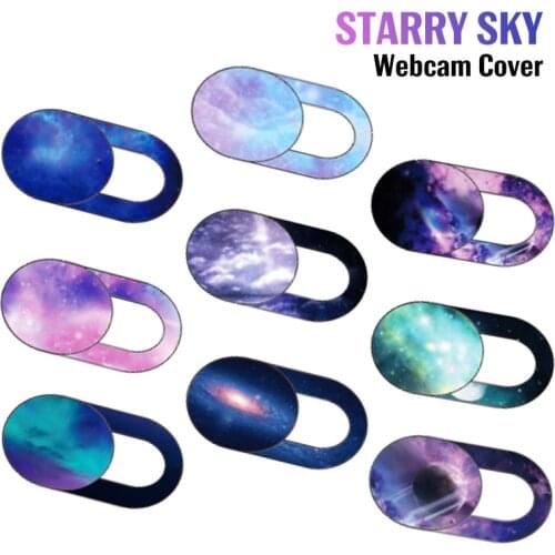 Starry Sky Pattern Laptop Webcam Cover Webcam Universal Phone Camera Cover For iPad Web PC Macbook Tablet lenses Privacy Sticker