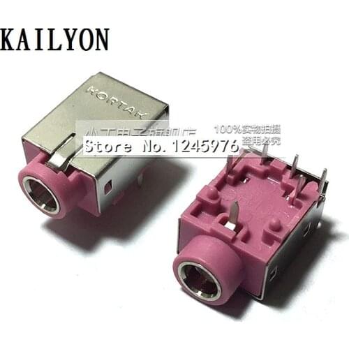 100pcs audio interface, inline 90 degree horizontal earphone, mother seat, DC3.5 insert board, earphone socket, red glue