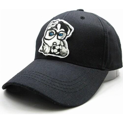 2021 Football Dog Embroidery Cotton Baseball Cap Hip-hop Cap Adjustable Snapback Hats for Kids Men and Women 76