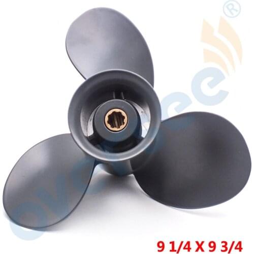 9 1/4X9 3/4 Pitch Aluminum Outboard Propeller For Honda Outboard Marine 8-20HP