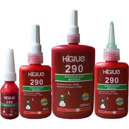 HiGlue 290 Anaerobic Thread Locking Glue Agent Adhesive Sealant 50ml*1pcs