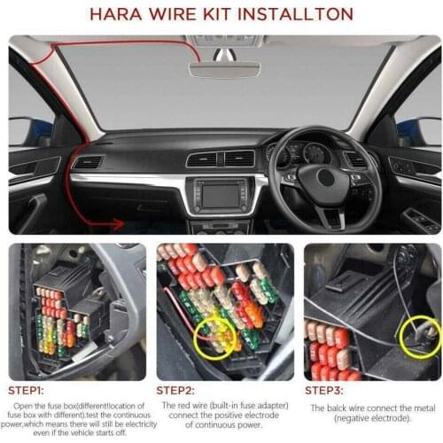 12V-24V Car Charger Accessory Cam DVR Dash Fuse Hard Wire Hardwire Kit Mini USB