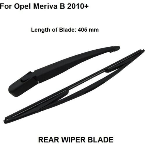 Free Shipping For Vauxhall Opel Meriva MK2 B 2010+ Rear Windshield Window Wiper Arm + Blade Set NeW 405mm