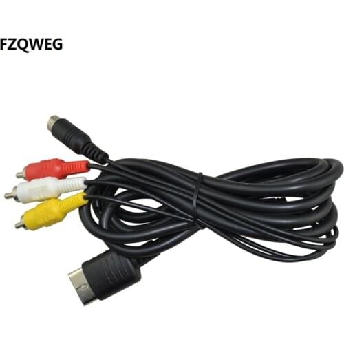 Black Nickel Plating Plug Audio Video Cable DC for Sega Dreamcast System