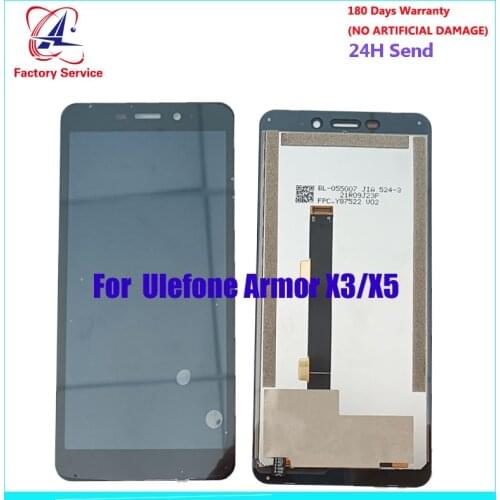For Ulefone Armor X3/X5 LCD Screen Display+Touch Screen Digitizer Sensor Assembly Replacement 5.5 Inch For Ulefone Armor X3/X5