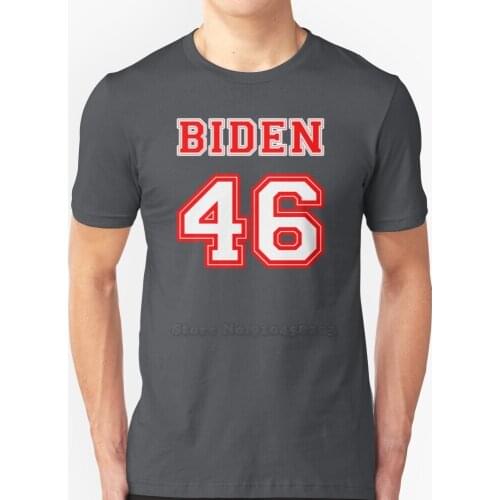 Biden 46 T Shirt Round Collar Short Sleeve T-Shirts Biden 46 Sports Baseball Football Jersey Get In Were Taking America Back