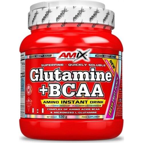 GLUTAMINE + BCAA 530g FRESH ORANGE AMIX