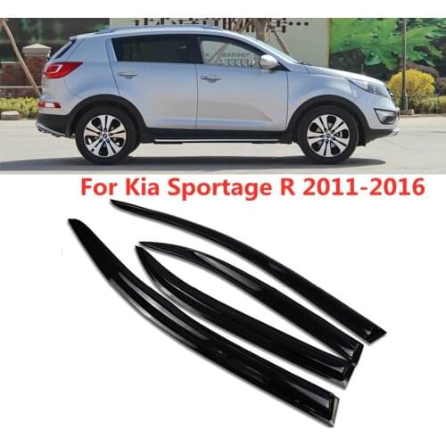 Window Visor Wind Rain Smoke Guard Deflector Vent Shade Rain Cap Shelter Cover For Kia Sportage 2011 2012 2013 2014 2015 2016