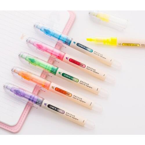 Large-capacity Highlighter directly loaded with paint to Paint and Mark longer Student office stationery