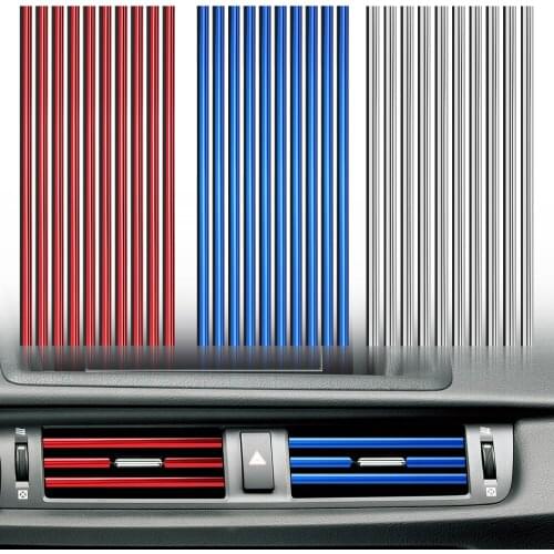 Car Styling Moulding Car Air Vent Trim Strip For Audi A6 C5 BMW F10 Toyota Corolla Citroen C4 C3 Nissan Qashqai Ford Focus 3 2