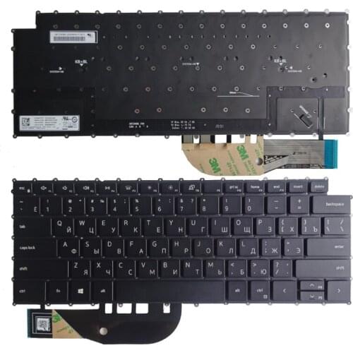 NEW Russian RU laptop Keyboard FOR DELL XPS 9500 9700 black with backlight No frame