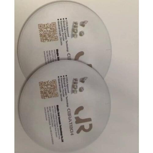 OD98mm*25mm Super Translucent Dental Zirconia Block Discs for Lab CADCAM