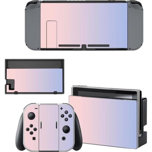 Pure color Screen Protector Sticker Skin for Nintendo Switch NS Console Dock Charger Stand Holder Joy-con Controller Vinyl