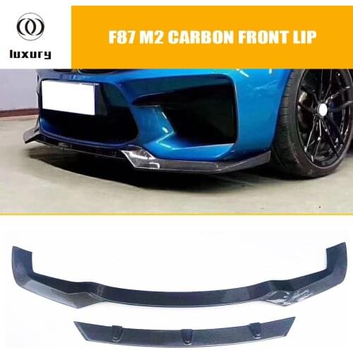 F87 M2 Carbon Fiber Front Chin Lip for BMW F87 M2 Base Coupe 2 Door 2016 - 2019 Auto Racing Car Front Spoiler