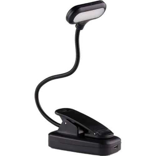 Rechargeable Book Light for Reading in Bed Eye Protection LEDs Clamp Lightï¼Book Light, Reading Light M7DA