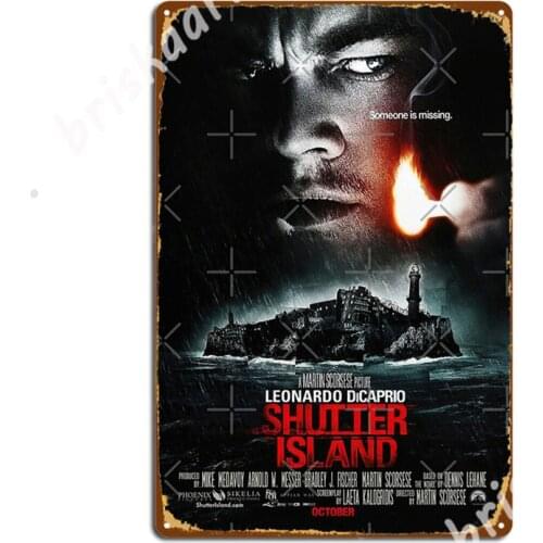 Shutter Island Poster Metal Signs Kitchen Decoration Wall Decor pub Tin sign Posters