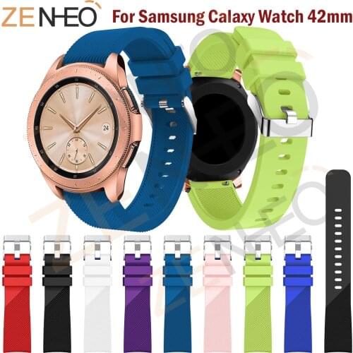 For Samsung Galaxy Watch 42mm Watch Band 20mm Soft Silicone Watch For huami amazfit bip strap Replacement Bracelet Strap for S2