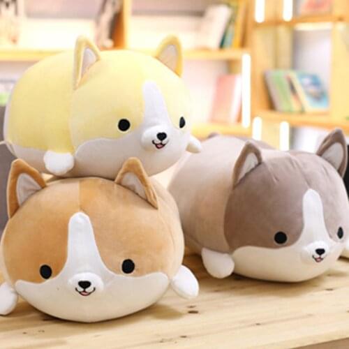 35CM Cute Corgi Dog Plush Toy Stuffed Soft Animal Cartoon Pillow Lovely Christmas Gift for Kids Kawaii Valentine Present