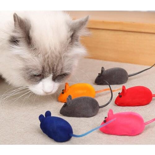Funny Simulation Mouse Cat Toy Mouse Cat Scratch Bite Interactive Mice Squeak Toy Palying Toy For Cat Kitten Puppy
