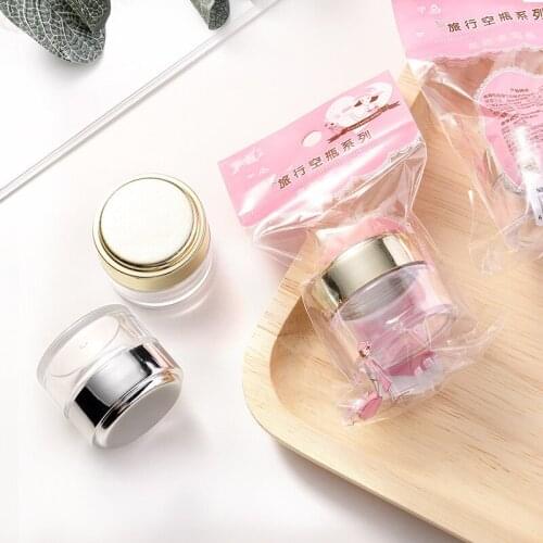 1Pc Portable Travel Plastic Empty Refillable Pot 20g Makeup Powder Cosmetic Skin Care Lotion Cream Jar Container Bottle