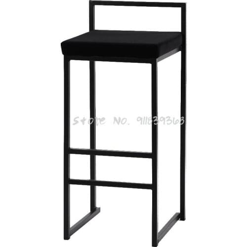 Northern Europe Crea Bar Chair Designer Modern Simple Family Bar Chair Personalized Front Desk High Stool Industrial Style Chair