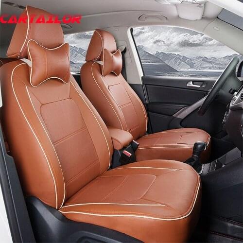 CARTAILOR custom fit seat covers for Audi q7 quality PU leather car seat cover for car seats protector grey interior accessories