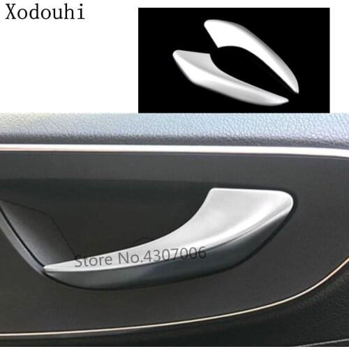 Car Body Styling Cover Trim ABS Matte Door Inner Handle Armrest Handrail For Mercedes Benz Vito W447 2017 2018 2019
