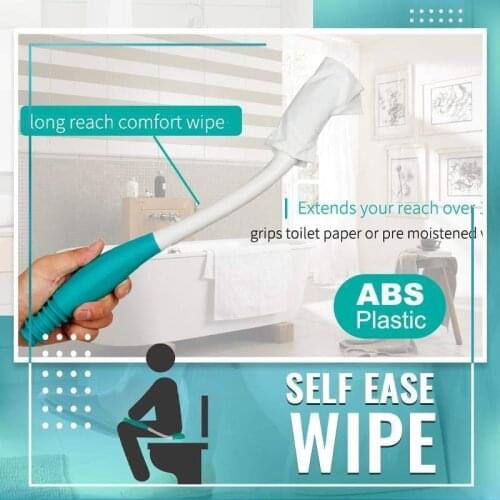 Long Handle Reach Comfort Bottom Wiper Self Wipe Assist Holder Toilet Paper Tissue Grip Self Wipe Aid Motion Assistance Helper